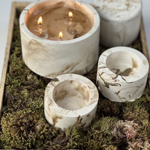 Containers de Concreto para Velas - Por Peter Paiva e Douglas Tomé