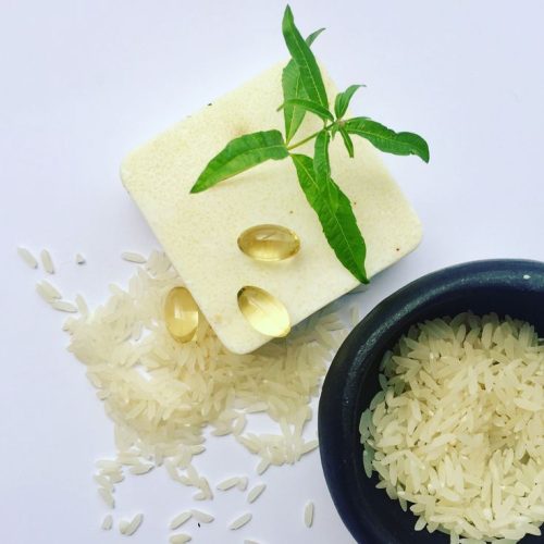 Jabón de arroz, cedrón y vitamina E_